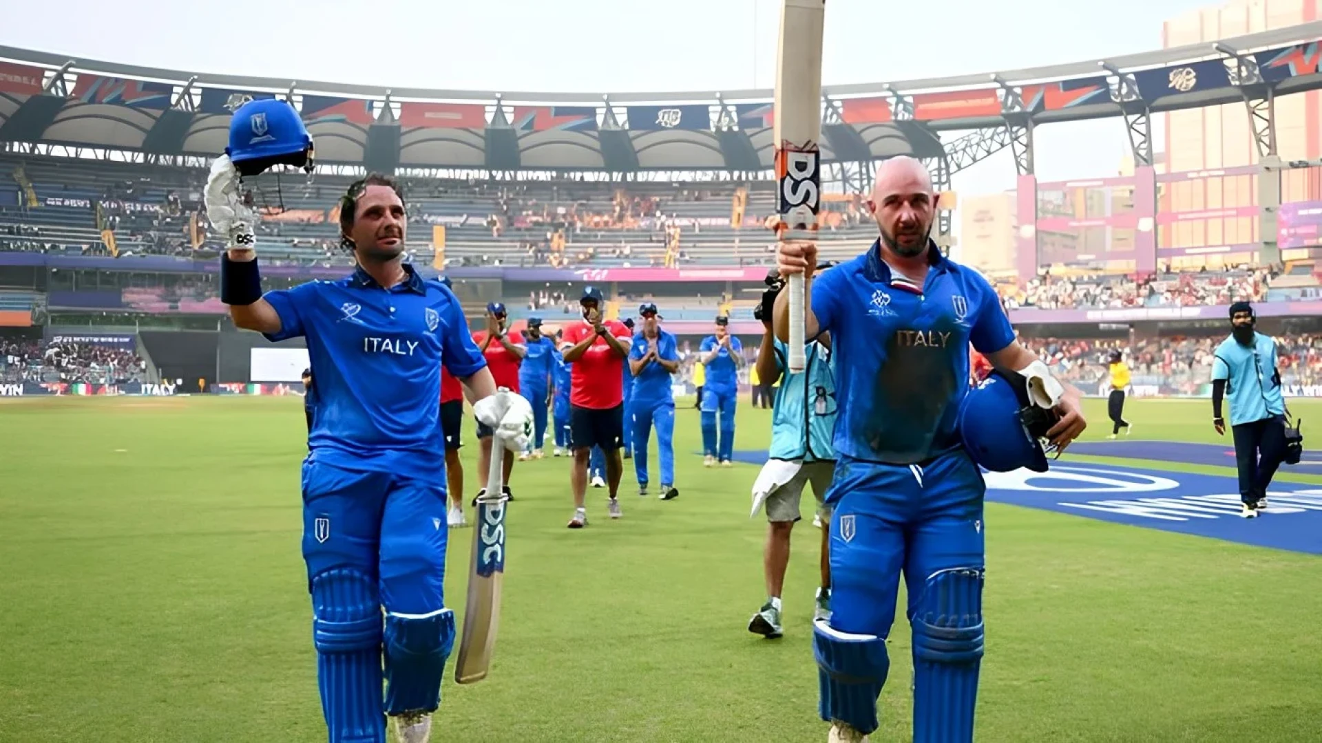 اٹلی نے 2 بھائیوں کی شاندار بیٹنگ سے ٹی 20 ورلڈکپ میں پہلی تاریخی فتح حاصل کرلی